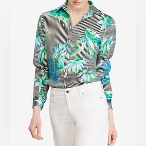 Ralph Lauren Stripe and Floral Shirt‎ in Medium